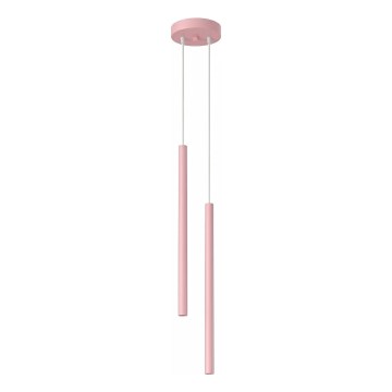 Hanglamp aan snoer PASTELO 2xG9/8W/230V roze