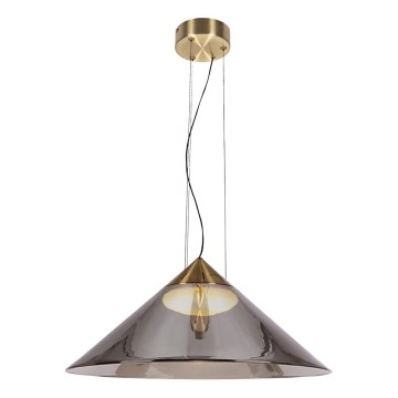 Hanglamp aan snoer PRESTO 1xGX53/10W/230V Ø 50 cm goud/rookgrijs