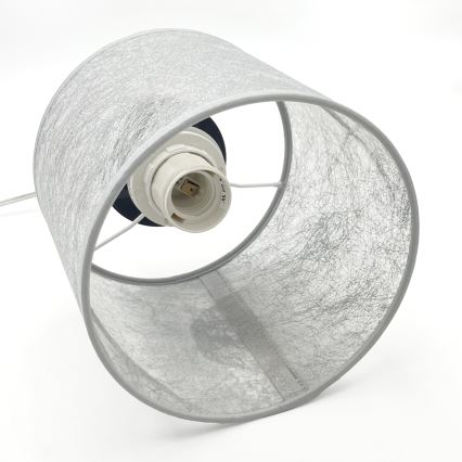 Hanglamp aan snoer ROSA 1xE27/60W/230V zwart/grijs