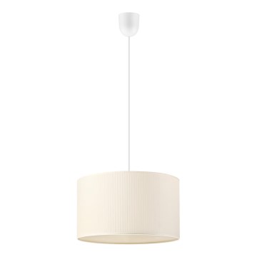 Hanglamp aan snoer SIRJA PLISADO 1xE27/15W/230V Ø 35 cm crème