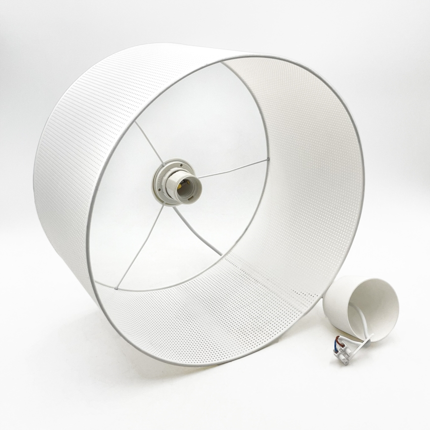 Hanglamp aan snoer SIRJA PLISADO 1xE27/15W/230V Ø 35 cm wit