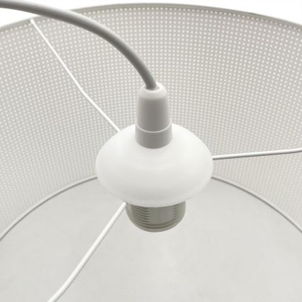 Hanglamp aan snoer SIRJA PLISADO 1xE27/15W/230V Ø 35 cm wit