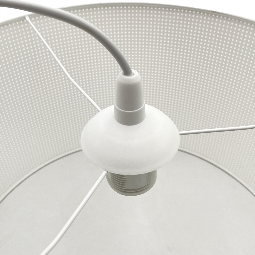 Hanglamp aan snoer SIRJA PLISADO 1xE27/15W/230V Ø 35 cm wit