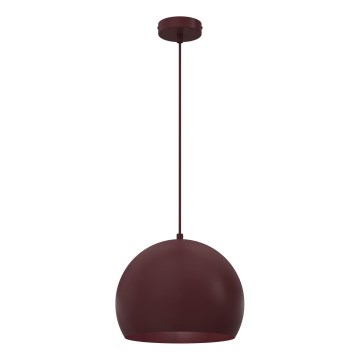 Hanglamp aan snoer SOOL 1xE27/15W/230V Ø 27 cm bordeaux