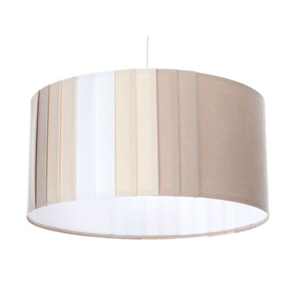 Hanglamp aan snoer STRIPES 1xE27/60W/230V Ø 40 cm beige