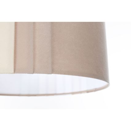 Hanglamp aan snoer STRIPES 1xE27/60W/230V Ø 40 cm beige
