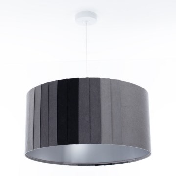 Hanglamp aan snoer STRIPES 1xE27/60W/230V Ø 60 cm grijs