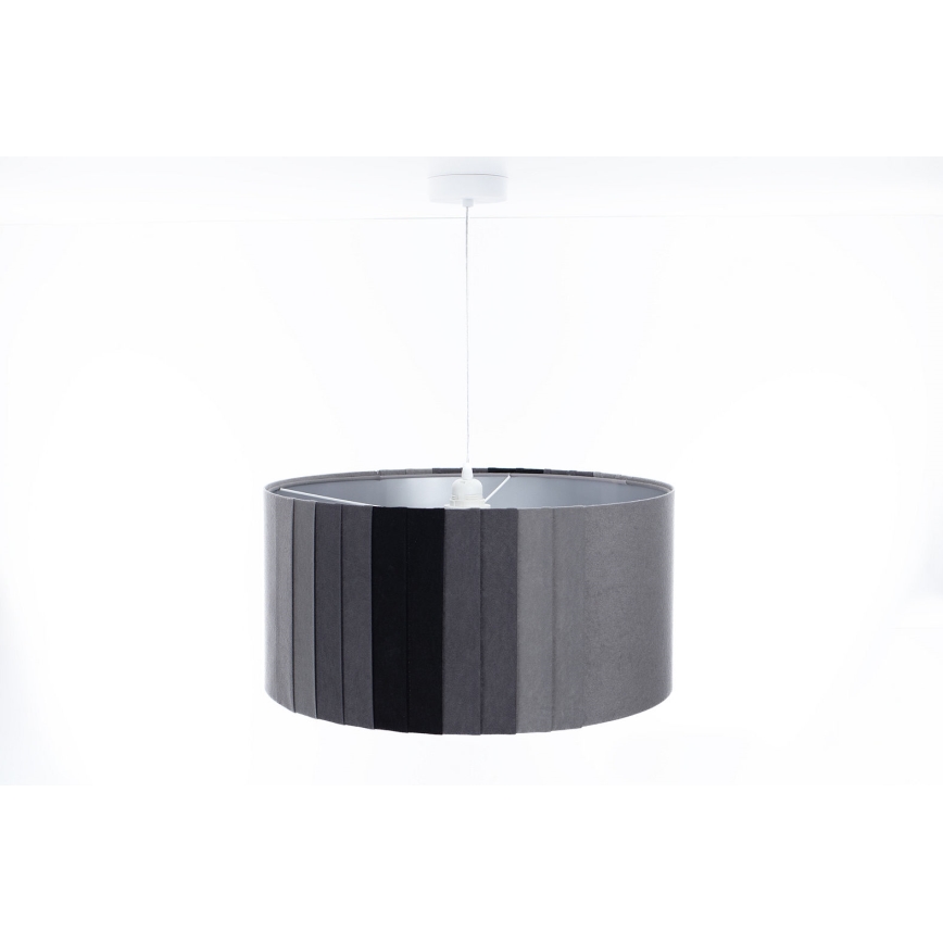 Hanglamp aan snoer STRIPES 1xE27/60W/230V Ø 60 cm grijs