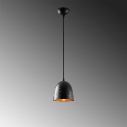 Hanglamp aan snoer TATTOO 1xE27/40W/230V Ø 16 cm zwart