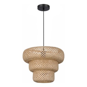 Hanglamp aan snoer TULUM 1xE27/15W/230V Ø 35 cm bamboe