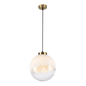 Hanglamp aan snoer VANA 1xE27/40W/230V crème/goud