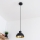 Hanglamp aan snoer VESPER 1xE27/15W/230 Ø 18 cm zwart/goud