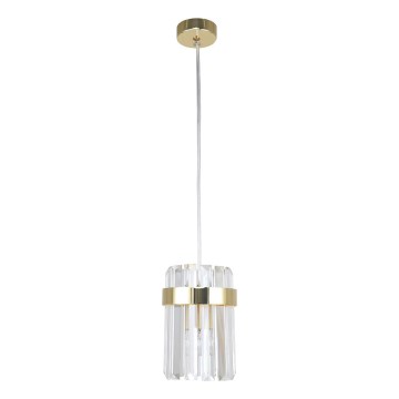 Hanglamp aan snoer VETRO 1xE14/10W/230V goudkleurig