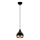 Hanglamp aan snoer YILDO 1xE27/40W/230V zwart/koper