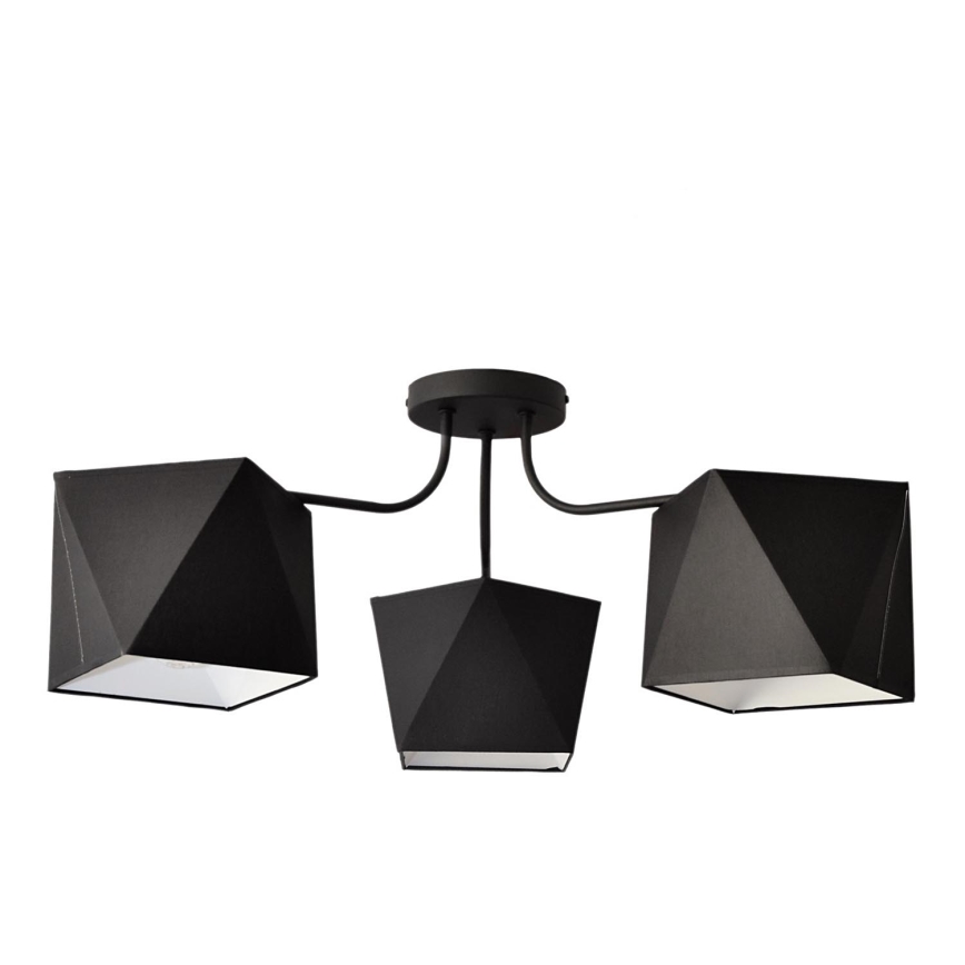 Hanglamp ADAMANT 3xE27/15W/230V zwart