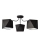 Hanglamp ADAMANT 3xE27/15W/230V zwart