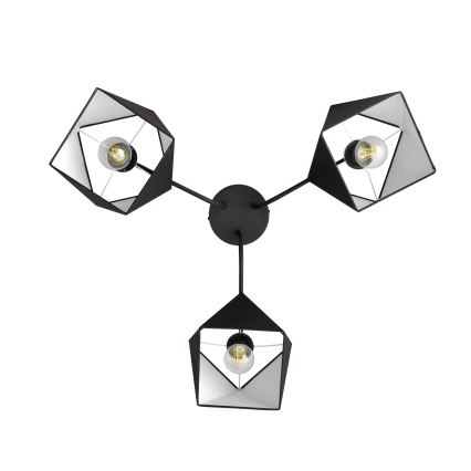 Hanglamp ADAMANT 3xE27/15W/230V zwart