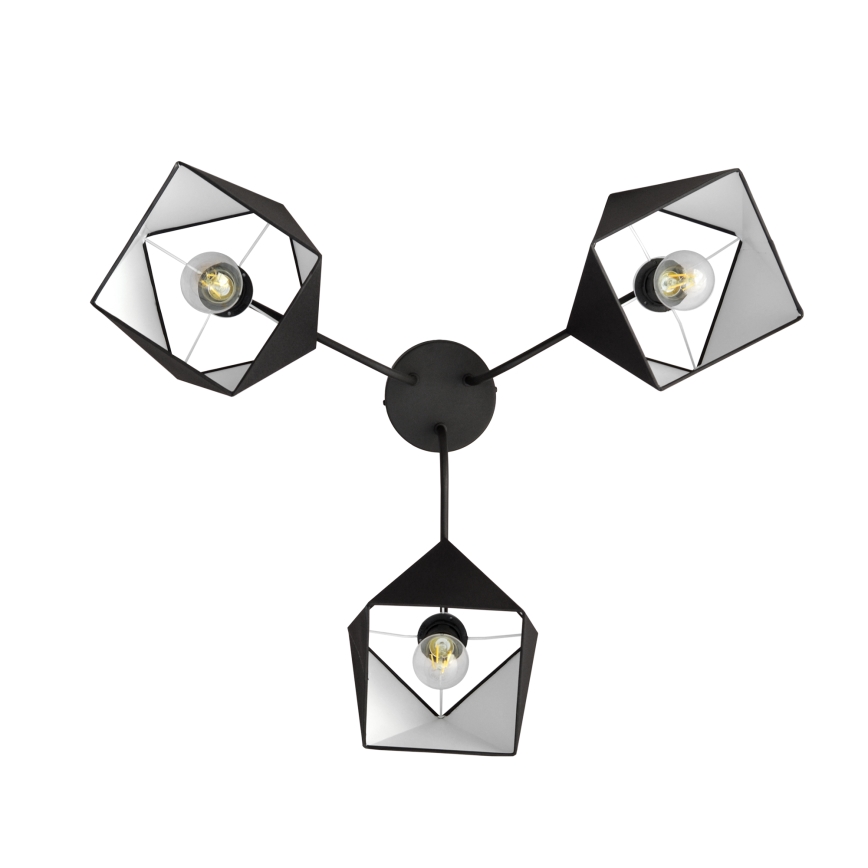 Hanglamp ADAMANT 3xE27/15W/230V zwart