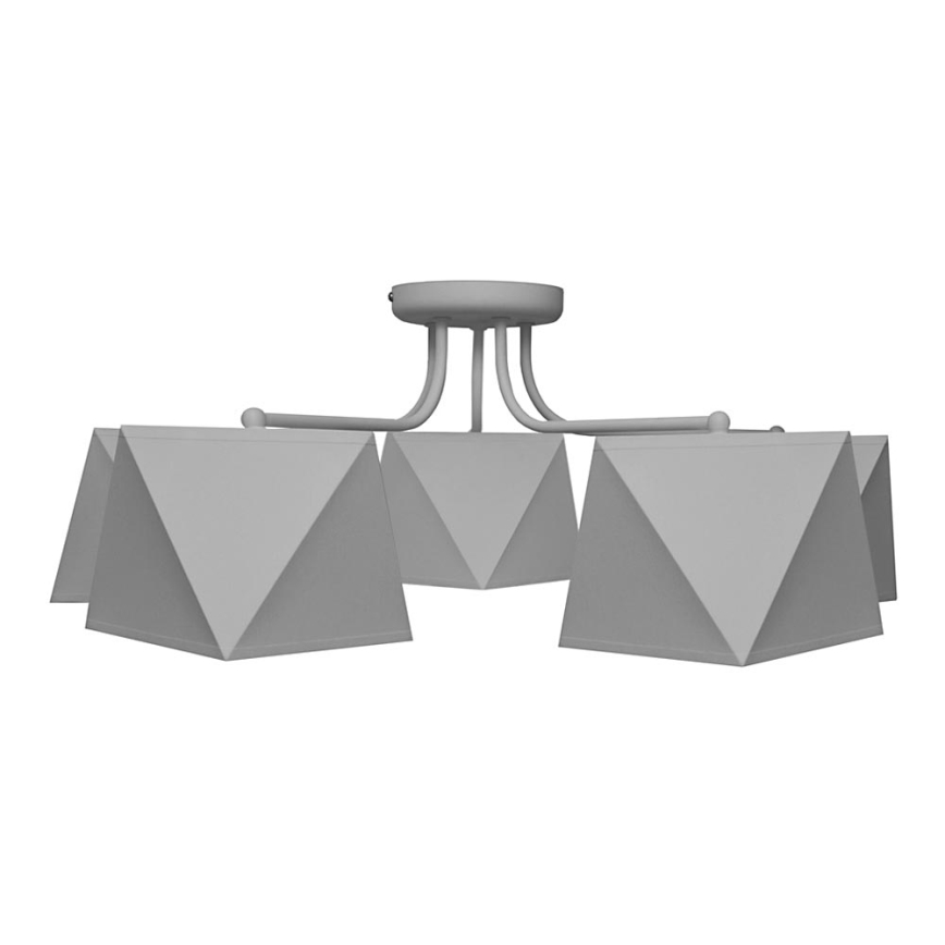 Hanglamp ADAMANT 5xE27/15W/230V grijs