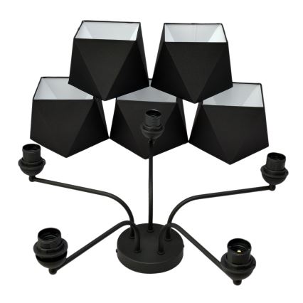 Hanglamp ADAMANT 5xE27/15W/230V zwart