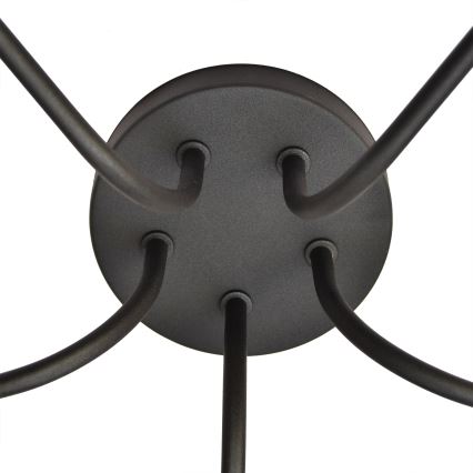 Hanglamp ADAMANT 5xE27/15W/230V zwart
