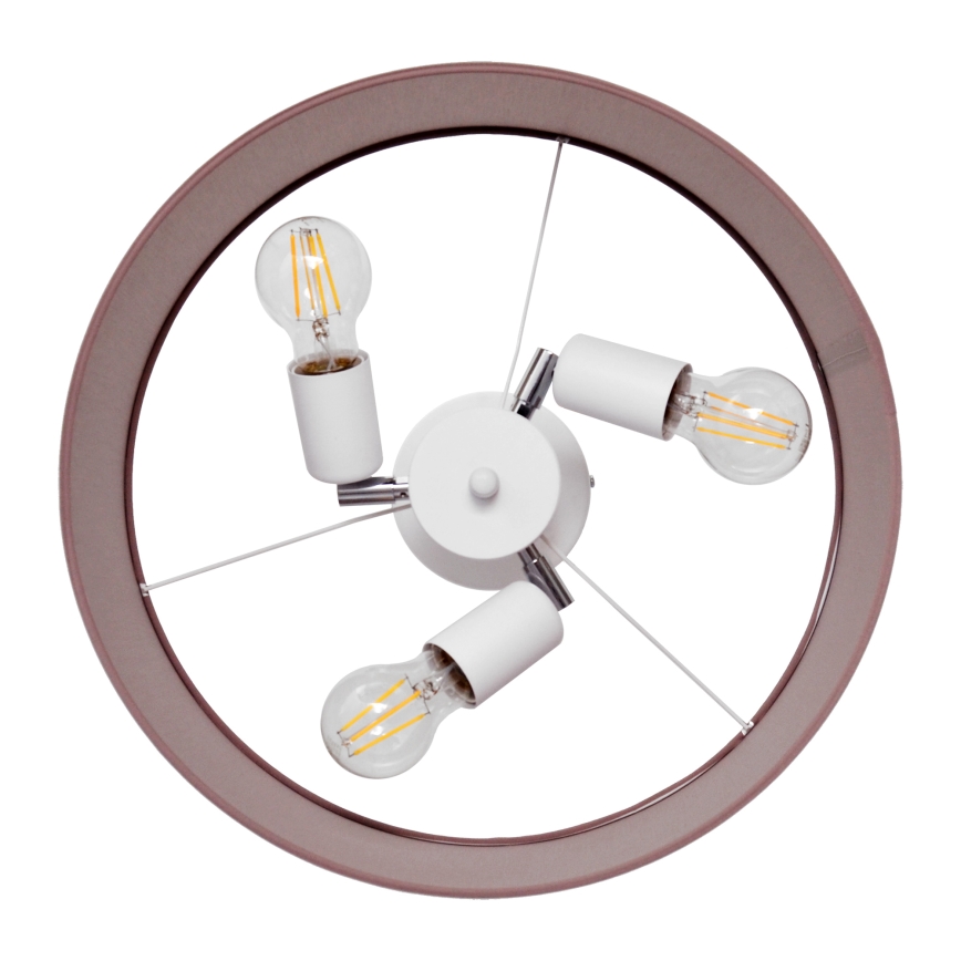 Hanglamp  ALBA 3xE27/15W/230V roze