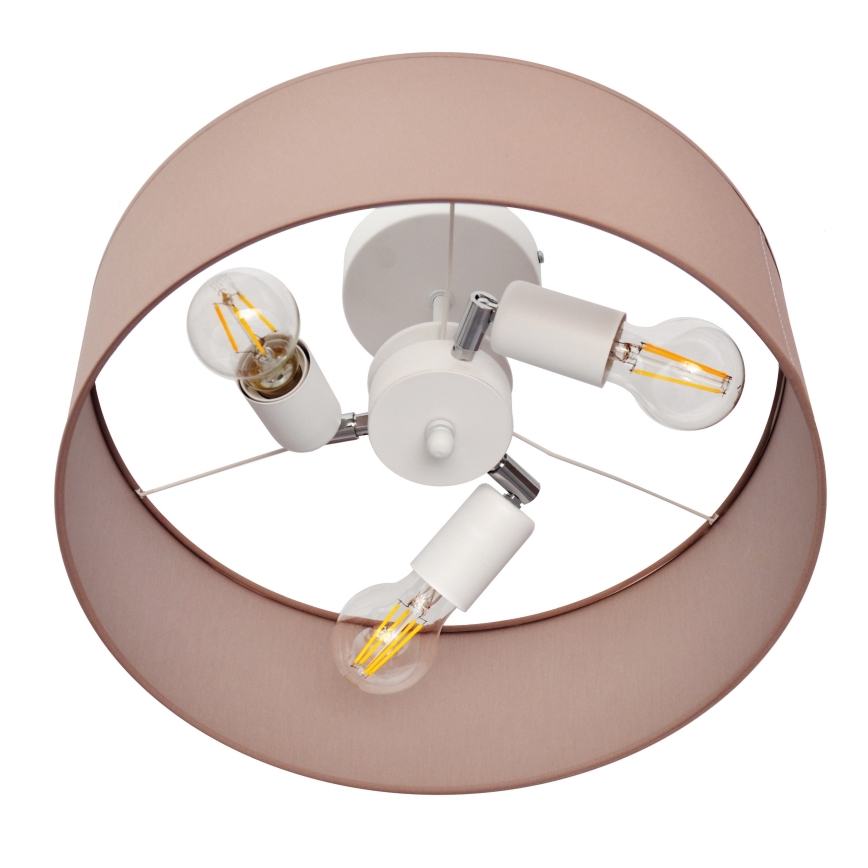 Hanglamp  ALBA 3xE27/15W/230V roze