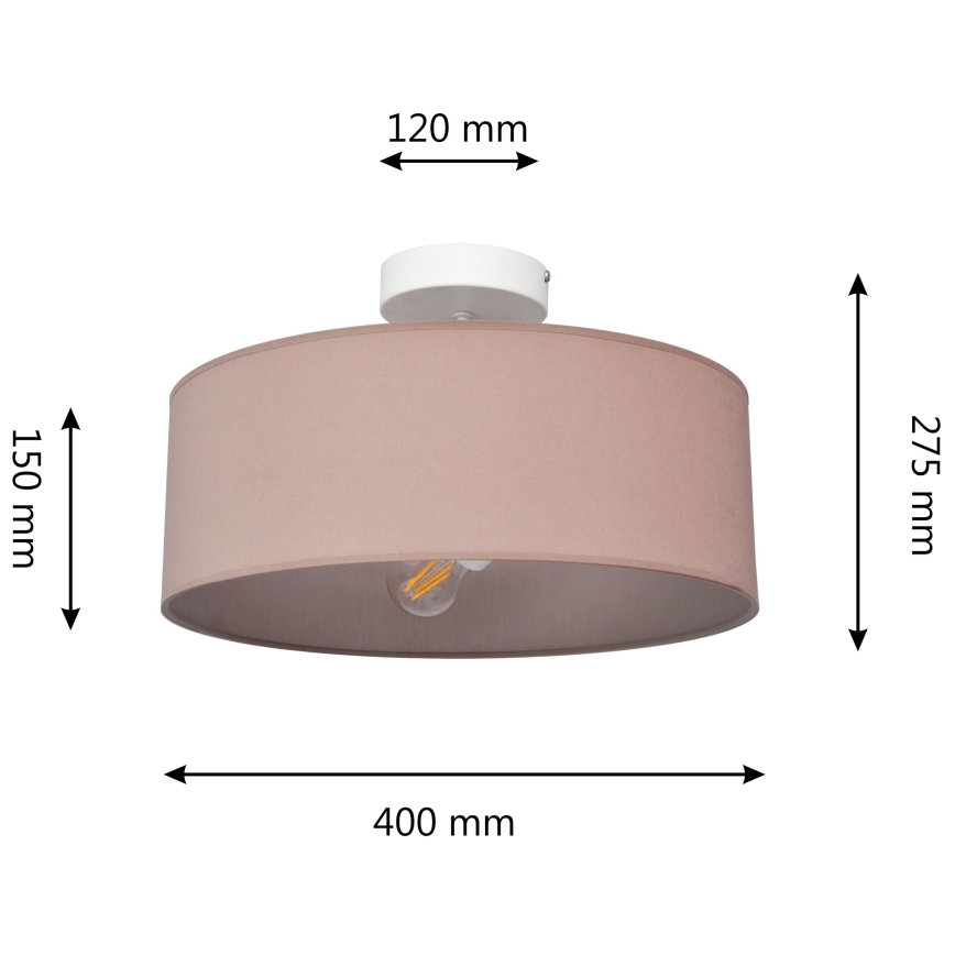 Hanglamp  ALBA 3xE27/15W/230V roze