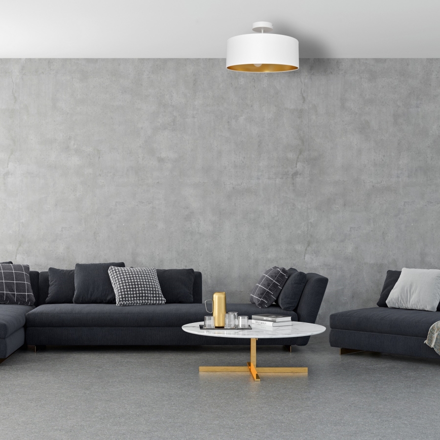 Hanglamp  ALBA 3xE27/15W/230V wit/goud