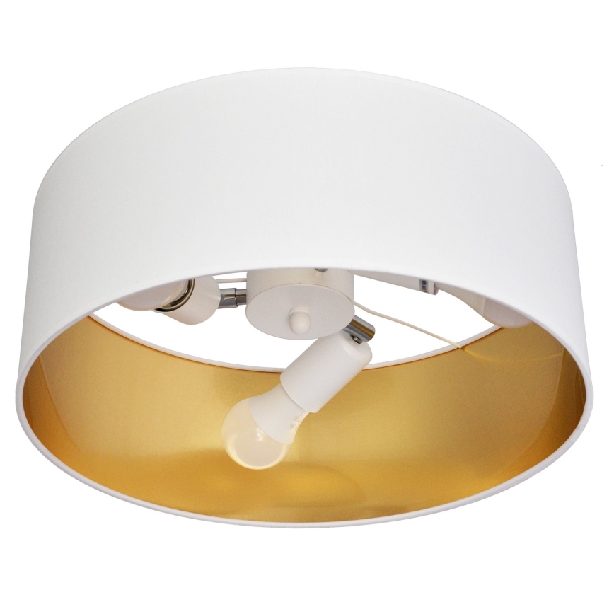 Hanglamp  ALBA 3xE27/15W/230V wit/goud