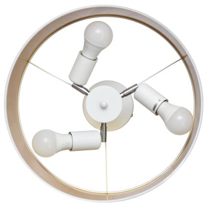 Hanglamp  ALBA 3xE27/15W/230V wit/goud