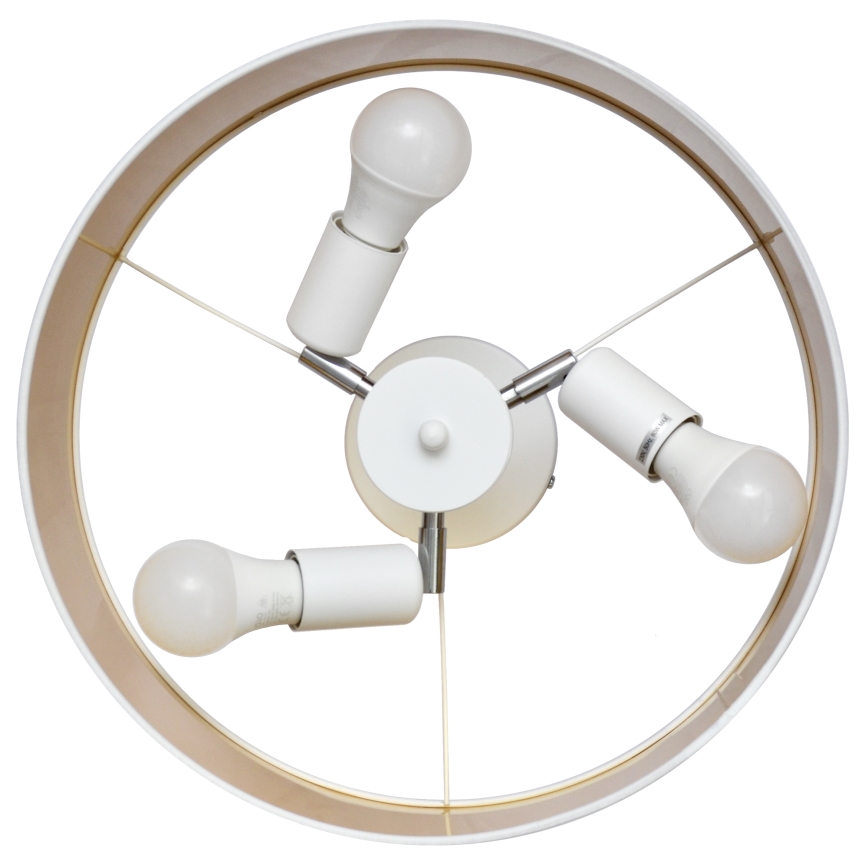 Hanglamp  ALBA 3xE27/15W/230V wit/goud