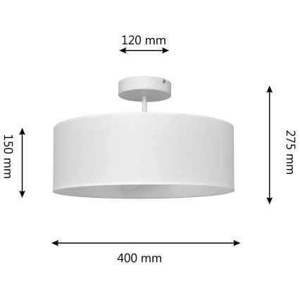 Hanglamp  ALBA 3xE27/15W/230V wit