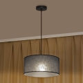 Hanglamp ALBA met kabel 1xE27/15W/230V Ø 40 cm grijs
