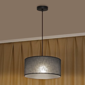 Hanglamp ALBA met kabel 1xE27/15W/230V Ø 40 cm grijs