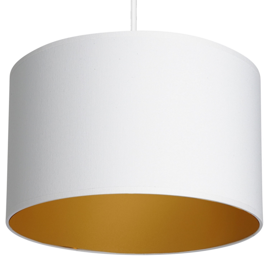 Hanglamp aan kabel ARDEN 1xE27/60W/230V Ø 25 cm wit/goud