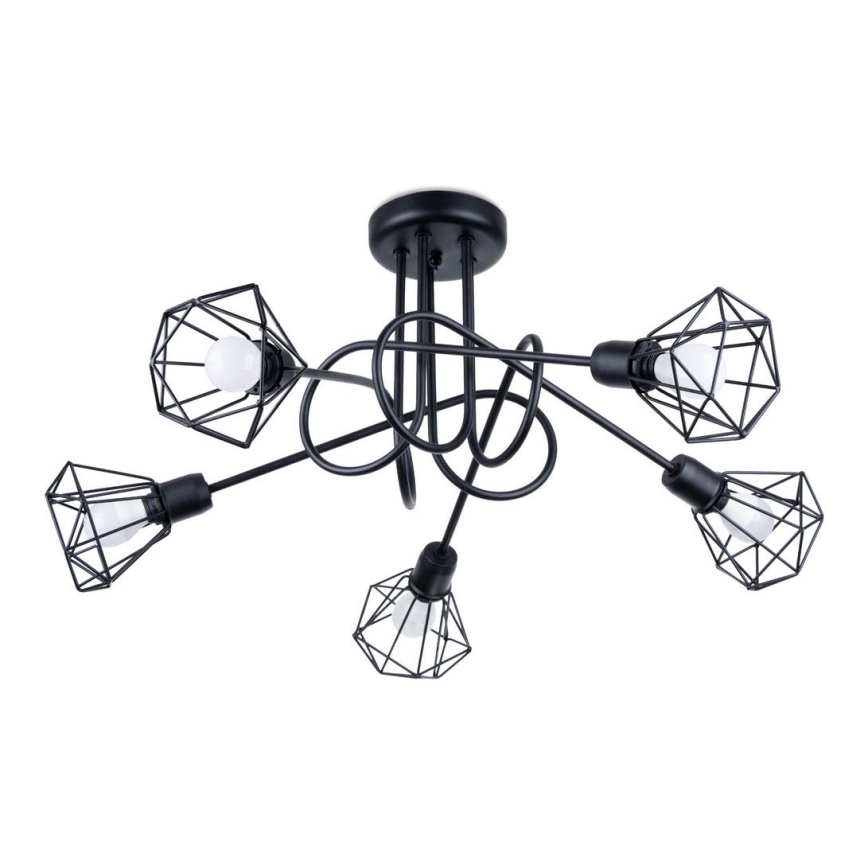 Hanglamp  ARTEMIS 5xE14/40W/230V zwart