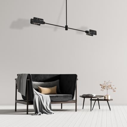 Hanglamp  ASTRA 2xE27/60W/230V zwart