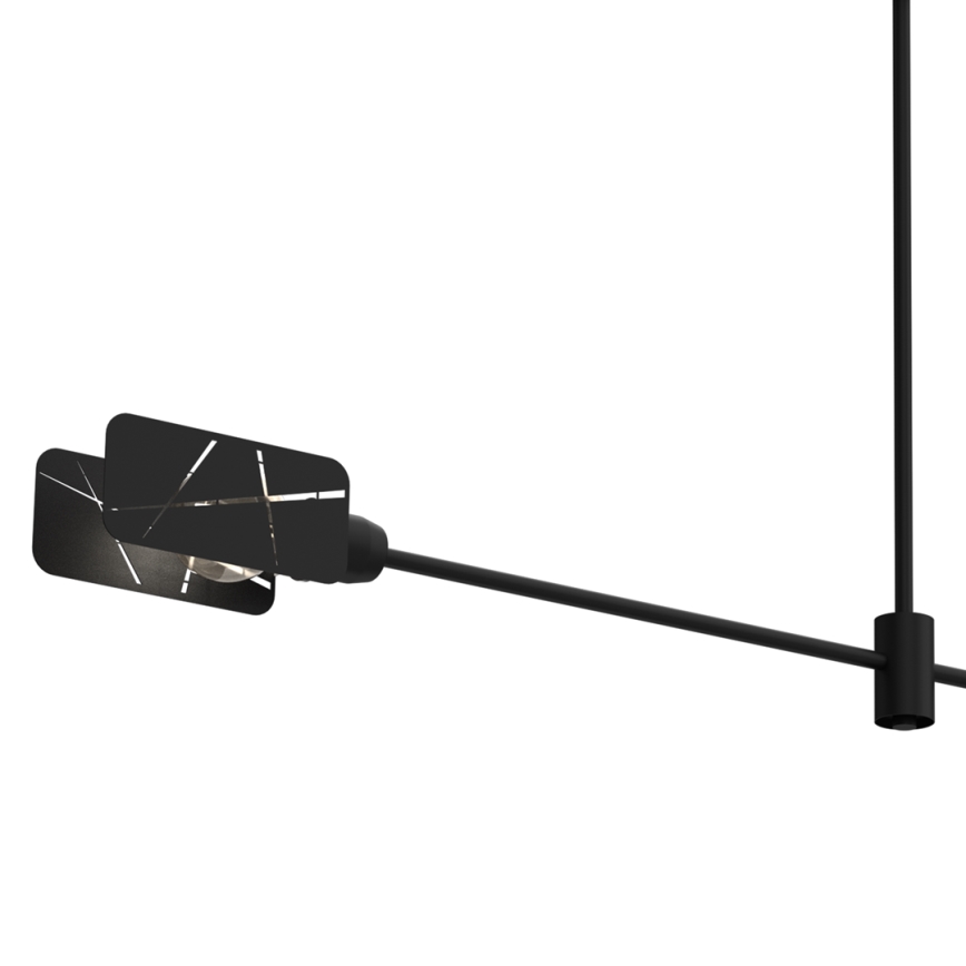 Hanglamp  ASTRA 2xE27/60W/230V zwart