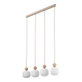 Hanglamp BALLO aan kabel 4xE14/10W/230V beige