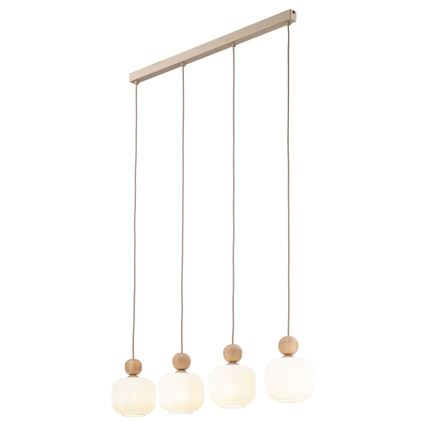 Hanglamp BALLO aan kabel 4xE14/10W/230V beige