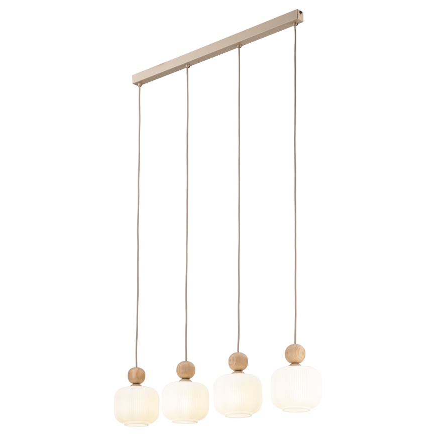 Hanglamp BALLO aan kabel 4xE14/10W/230V beige