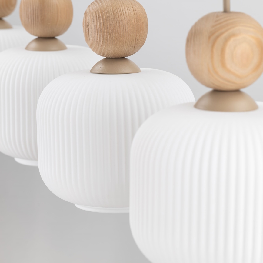 Hanglamp BALLO aan kabel 4xE14/10W/230V beige