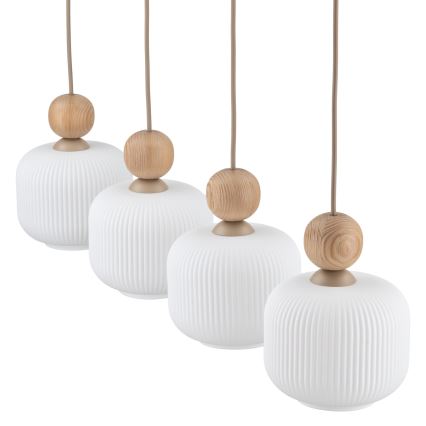 Hanglamp BALLO aan kabel 4xE14/10W/230V beige