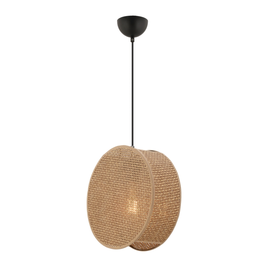 Hanglamp BIG DRUM aan kabel, 1xE27/60W/230V, bruin