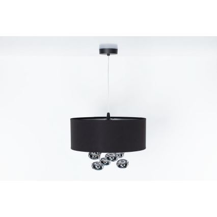 Hanglamp BUBBLE aan kabel, 1x E27 (max. 60 W), 230 V, Ø 40 cm, zwart