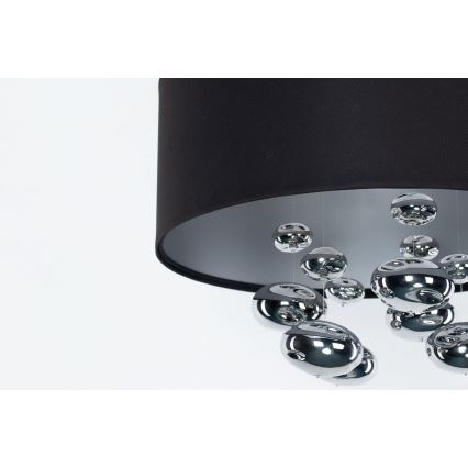 Hanglamp BUBBLE aan kabel, 1x E27 (max. 60 W), 230 V, Ø 40 cm, zwart