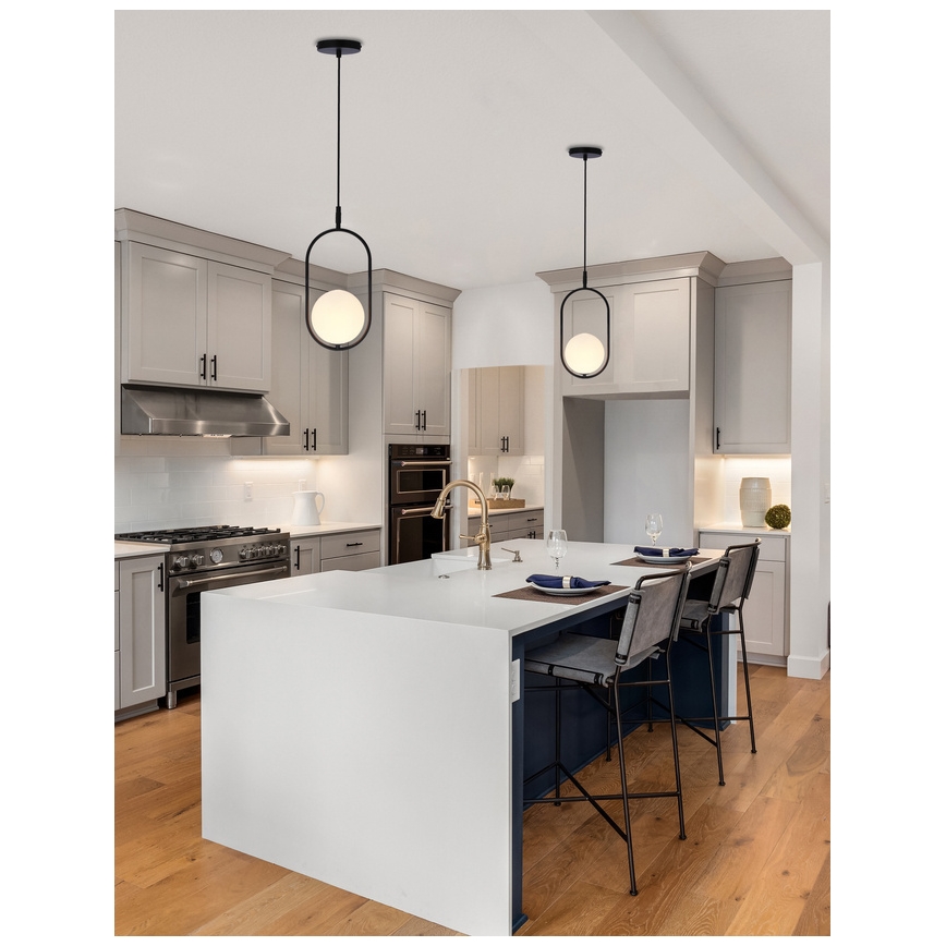 Hanglamp aan kabel CORDEL 1xG9/28W/230V zwart