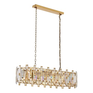 Hanglamp CRYSTALLINE 13xE14/40W/230V goud