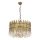 Hanglamp CRYSTALLINE 8xE27/40W/230V pr. 60 cm messing
